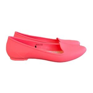 CROCS | Shoes | Crocs Eve Pink Coral Slip On Womens Size 8 Flats | Poshmark